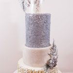szkolenia cukiernicze - tort weselny srebrno-biały